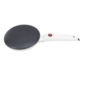 Crêpière électrique de 8 Pouces avec Poignée, Crêpière Antiadhésive, Poêle à Crêpes à Contrôle Automatique de la Température,