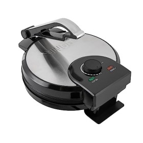 Donened Roti Maker - Chauffage électrique double face en acier inoxydable - 1200 W - Presse-farine de maïs - Revêtement antia
