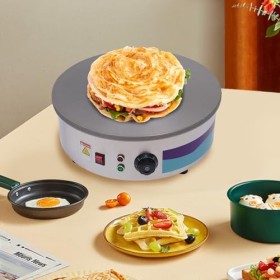 TaNeHaKi Crêpière Électrique,2800W Machine À Crêpes Électrique Crêpière Électrique, Crêpière En Acier Inoxydable Crêpière Éle