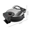 Machine électrique Chapati Roti Maker - 1200 W - Ronde - Noir et argenté - Température réglable de 200 à 260 °C - Pour maison