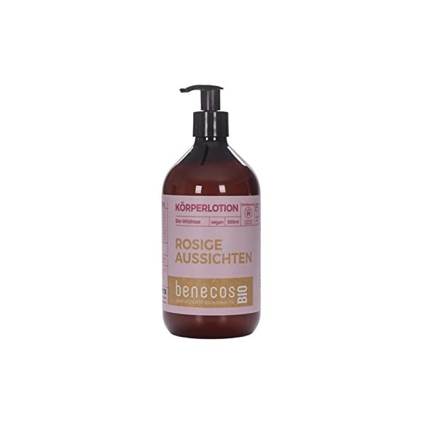 Lotion pour le Corps à la Rose Sauvage BIO - VEGAN, COSMOS Organic, BDIH - BENECOS