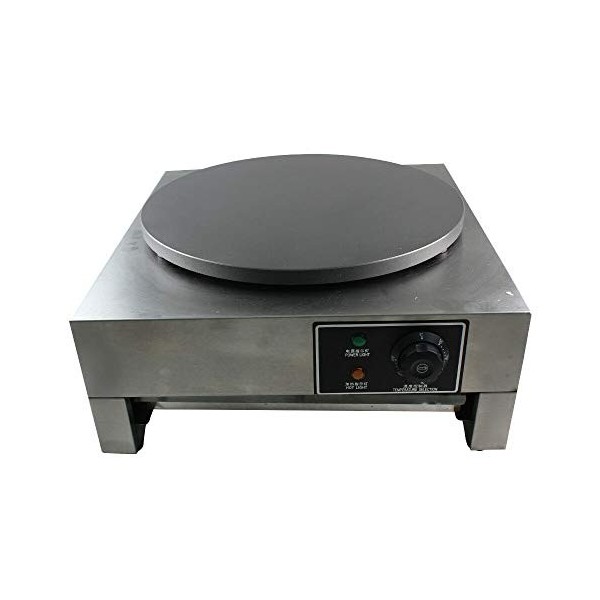Machine à Crêpière Appareil a Crepe 3000W Commerciale 40CM Crêpière Electrique en Ronde Multi Usage Crêpes Pancakes Omelettes