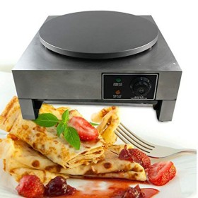 Machine à Crêpière Appareil a Crepe 3000W Commerciale 40CM Crêpière Electrique en Ronde Multi Usage Crêpes Pancakes Omelettes