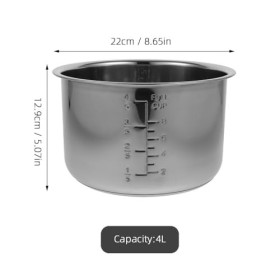 Casserole électrique de rechange pour cuisinière intérieure antiadhésive en acier inoxydable, cuisinière intérieure pour cuis