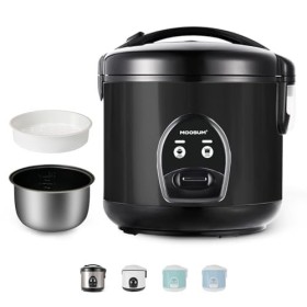 MOOSUM Cuiseur à riz rice cooker - 1,8 l pour 2-10 personnes - Revêtement céramique avec insert pour cuiseur à vapeur - cui