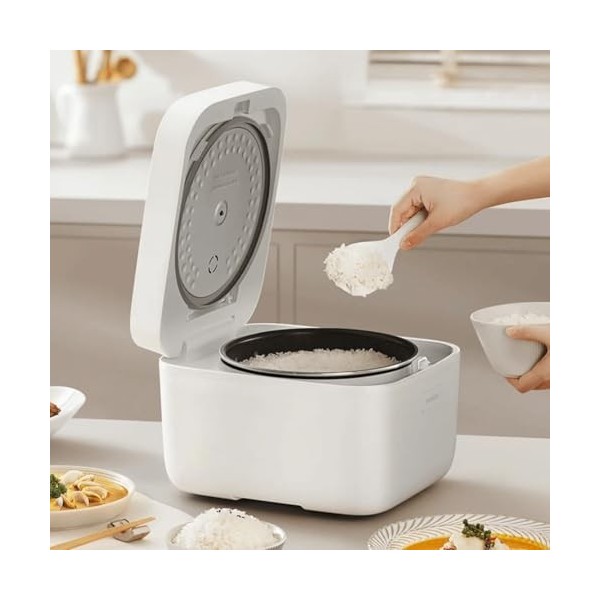 Xiaomi Smart Cuiseur à riz électrique multifonction intelligent 6 en 1 avec minuterie 24 h avec cuillère et tasse à mesurer B