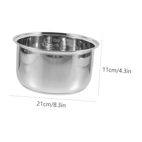 COLLBATH Doublure de cuiseur à riz japonais pour cuiseur à riz électrique, récipient intérieur de rechange pour cuiseur à riz