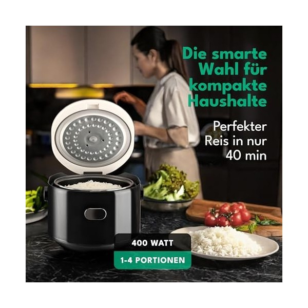LEBENLANG Cuiseur à riz noir