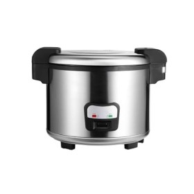 L2G - Cuiseur à Riz Professionnel en Inox Poli, Capacité 5,4 L jusquà 30 portions , Cuve Antiadhésive Graduée, Doseur et Cu