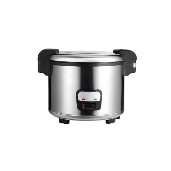 L2G - Cuiseur à Riz Professionnel en Inox Poli, Capacité 5,4 L jusquà 30 portions , Cuve Antiadhésive Graduée, Doseur et Cu