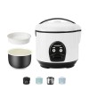 MOOSUM Cuiseur à riz & bouton unique,0,8L Petite capacité,Pour 2-5 personnes,Préparation rapide sans brûler - Avec fonction m