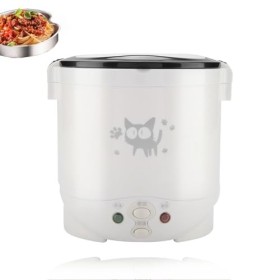 Petit Cuiseur à Riz, Cuiseur à Riz Multifonctionnel Portable, Boîte à Déjeuner électrique Automatique 12 V sur Pot à Bâton po