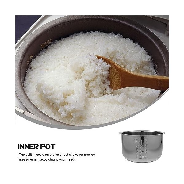 HOLIDYOYO Insert de rechange pour cuiseur à riz - Insert de casserole de cuisson antiadhésif - 5 l - Pot intérieur pour cuise