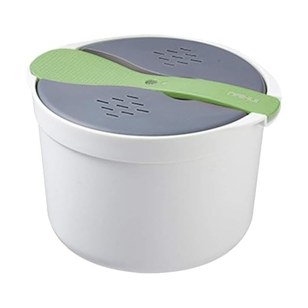 Cuiseur à riz micro-ondes, cuiseur vapeur multifonction de 2 l, avec couvercle de filtre, cuiseur à riz vapeur, cuisson rapid