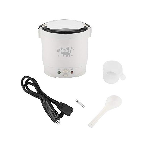 Cuiseur à Riz USB Mini Cuiseur à Riz Portable Cuiseur à Vapeur 12 V 100 W 1 L Revêtement Antiadhésif Chauffage électrique ada