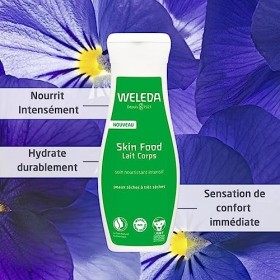 WELEDA - Duo Skin Food lait corps - Soin nourrissant intensif - Vegan* - Certifié Natrue ** - Flacon 200 ml x 2