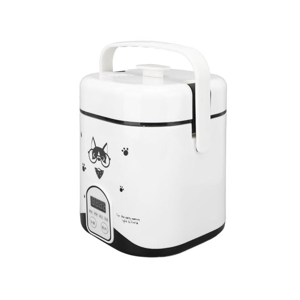 Mini Cuiseur à Riz 24 V, Petit Cuiseur à Riz de Voyage Portable de 1,2 L pour Voiture/Camion, Petit Cuiseur à Riz, Cuiseur à 