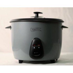 KRITE Rice Cooker [Large Capacity] Stainless Steel 2.2L, 12 portions, spoon & pod included, Auto Shut-Off & Keep Warm, Also 