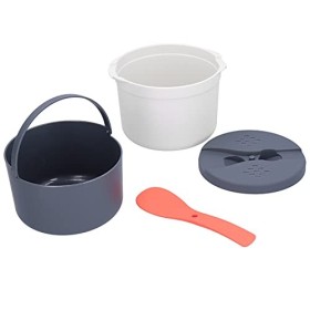XIASABA petit cuiseur à riz batterie de cuisine à micro-ondes 19 × 19 × 14 four à micro-ondes domestique cuiseur à riz riz à 