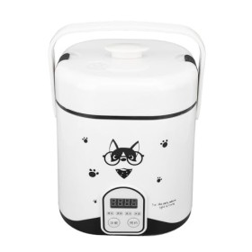 Cuiseur à Riz pour Voiture, Mini Cuiseur à Riz 1,2 L 24 V 180 W, Boîte à Déjeuner électrique, Voyage, Petit Pot Antiadhésif A