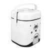 Petit Cuiseur à Riz de 1,2 L avec Revêtement Antiadhésif, Cuiseur de Voyage Multifonction 180 W avec Minuterie de 24 Heures, 