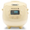REISHUNGER Mini Auto Cuiseur à riz japonais et cuiseur vapeur jaune clair avec fonction maintien au chaud et bol en céramique