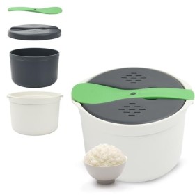 Cuiseur à Riz et Nouilles Micro-Ondes, Cuiseur à Riz et Céréales Micro-Ondes, Cuiseur Vapeur à Riz Micro ondes, Ensemble de C