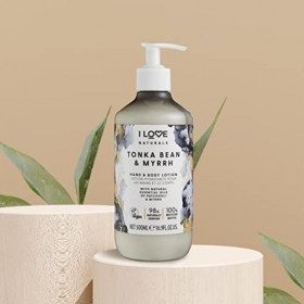 I Love Naturals Tonka Bean & Myrrh Hand & Body Lotion, Essential Oils Of Patchouli & Myrrh, Crafted With Ingredients Such as 