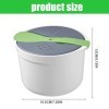 2l Cuiseur à Riz Pour Micro-Ondes, TOATELU Microwave Rice Cooker Cuiseur à Riz Micro-Ondes Sans Bpa,Cuiseur à Riz Pour Micro-