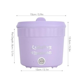 Mini Marmite électrique 450W, 1,2 L, Cuiseur Rapide de Nouilles pour Ramen, œufs et Pâtes, Cuiseur Multifonctionnel Prise UE