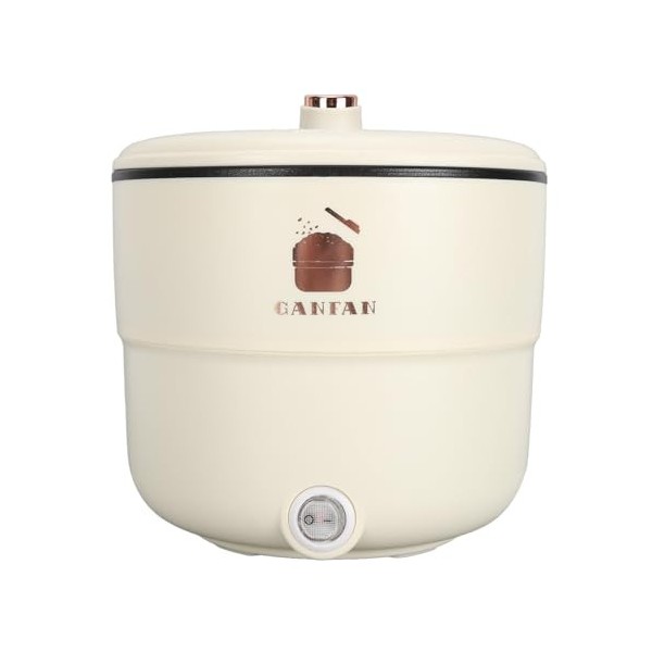 Cuiseur à Riz électrique Multifonctionnel de 1,8 L, avec Double Couche, Anti-brûlure, Antiadhésif, pour Nouilles, Soupe, Rago