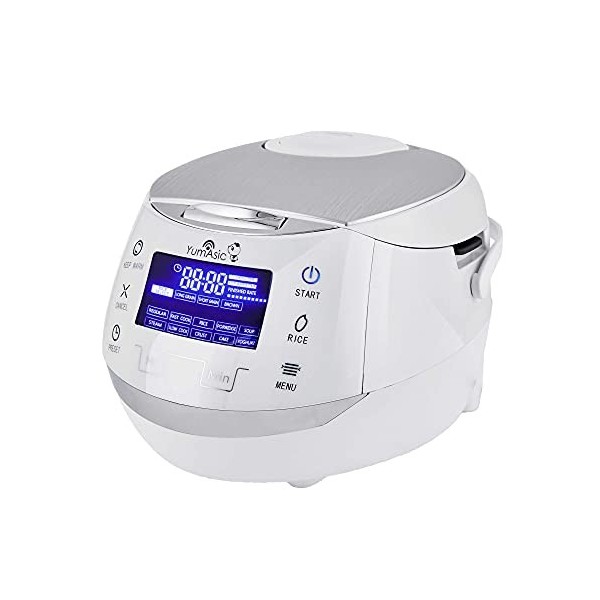 Yum Asia Sakura Cuiseur à riz avec bol en céramique et logique floue avancée, 8 tasses, 1,5 litre , 6 fonctions de cuisson d
