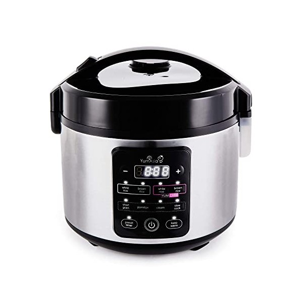 Yum Asia Kumo YumCarb Cuiseur à riz avec bol en céramique et logique floue avancée, 5,5 tasses, 1 litre , 5 fonctions de cui
