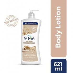 ST. Ives Lotion hydratante apaisante pour les mains et le corps - Pour peau sèche - Flocon davoine et beurre de karité - Fab
