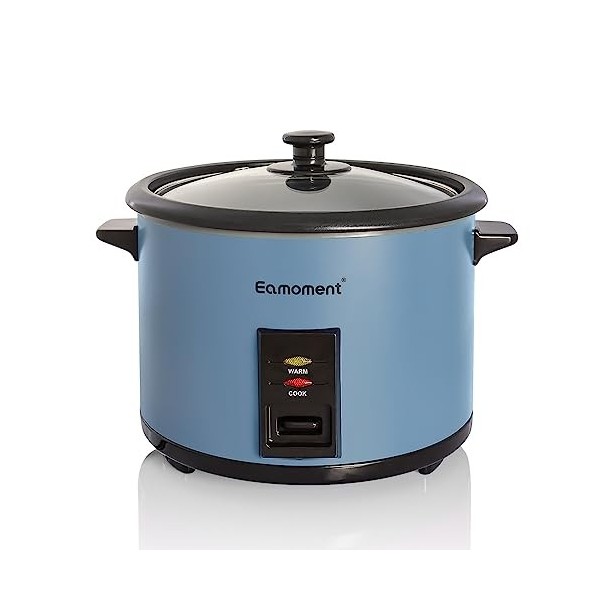 Eamoment ERC-10CRD 1.8L | 700W cuiseur à riz et insert vapeur noir chaud et cuire 1-10 personnes marmite à revêtement antiadh