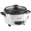 Russell Hobbs Cuiseur de Riz [Moyen] Mijoteuse 0,8L, 6 portions, Idéal aussi pour légumes/ poisson etc., cuillère à riz & ve
