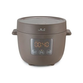 Yum Asia Tsuki Mini cuiseur à riz avec bol en céramique Shinsei 2,5 tasses, 0,45 litre 5 fonctions de cuisson du riz, 2 fon