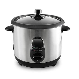 Todeco Cuiseur à Riz 1 L, Cuiseur Riz avec Fonction de Maintien au Chaud, Rice Cooker Inclus Cuillère à Riz et Tasse à Mesure