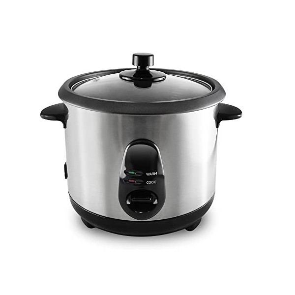 Todeco Cuiseur à Riz 1 L, Cuiseur Riz avec Fonction de Maintien au Chaud, Rice Cooker Inclus Cuillère à Riz et Tasse à Mesure