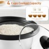 Todeco Cuiseur à Riz 1 L, Cuiseur Riz avec Fonction de Maintien au Chaud, Rice Cooker Inclus Cuillère à Riz et Tasse à Mesure