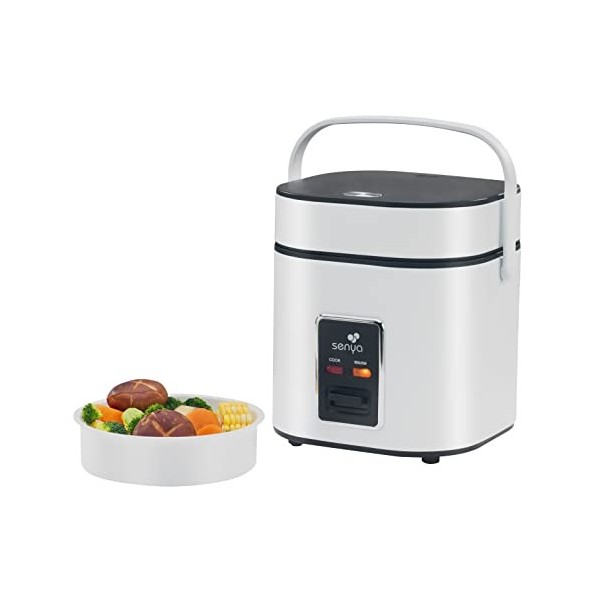 SENYA Cuiseur à riz - 2L Rice Perfect, cuisson vapeur, maintien au chaud, arrêt automatique, 400W SYCK-RC004, Blanc