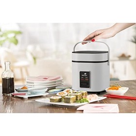 SENYA Cuiseur à riz - 2L Rice Perfect, cuisson vapeur, maintien au chaud, arrêt automatique, 400W SYCK-RC004, Blanc