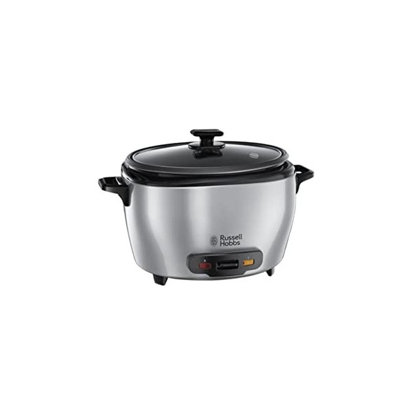 Russell Hobbs Cuiseur de Riz [Familial] Maxicook 5L, 14 portions, 700W, Spatule & Dosette incl., Arrêt & Maintien au Chaud A