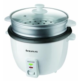 Taurus Rice Chef - Cuiseur à riz 700W, Capacité 1,8L, Revêtement anti-adhérent, Fonction cuisson et maintien au chaud, Access