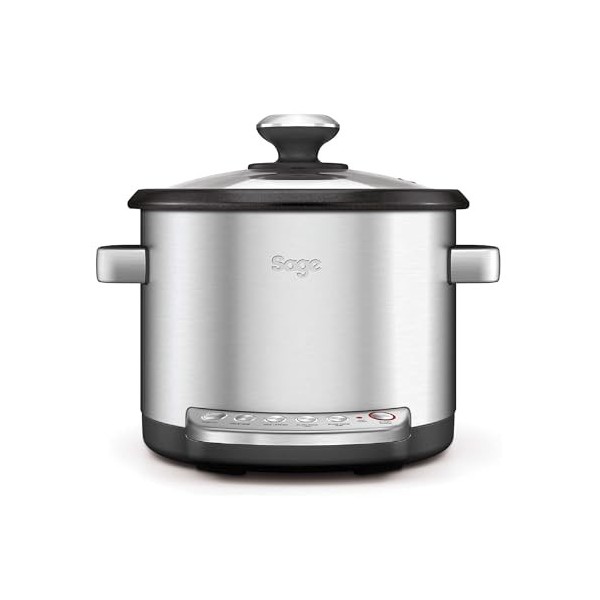 Sage - The Risotto Plus - Multicuiseur -Slow cooking - Pour Risotto, Viande, Legumes, Quinoa - Sans Remuer - Acier Inoxydable