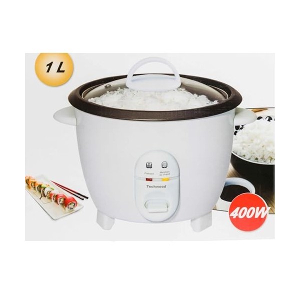 Techwood TCR-102 Cuiseur Riz Multi Fonctions 1 L