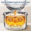 AMZCHEF Mini cuiseur de riz 2L multifonctionnel pour 1-4 personnes,4 tasses non cuit ,Rice Cooker de riz 400W,7 fonctions de