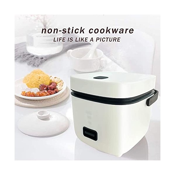Cuiseur à riz 1,2 l avec cuiseur vapeur, cuisson antiadhésive, protection haute température, fonctionnement à une touche Parf