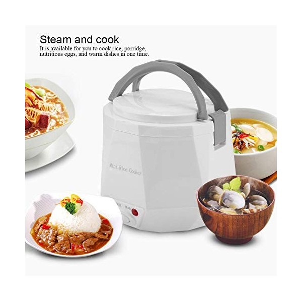 Cuiseur à riz électrique, cuiseur vapeur 24 V 140 W 1,3 L pour la cuisson du riz, de la bouillie, des œufs nutritifs et des p