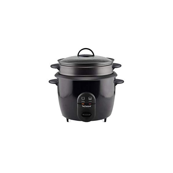 TECHWOOD Cuiseur a riz - TCRV-1826-1,8 L - Cuisson vapeur - Noir